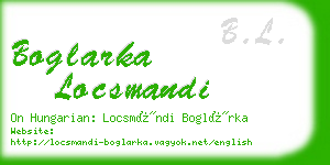 boglarka locsmandi business card